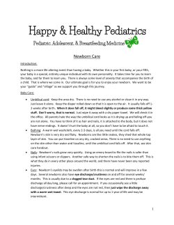 Newborn Care - Happy and Healthy Pediatrics