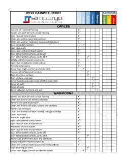 Office Cleaning Checklist