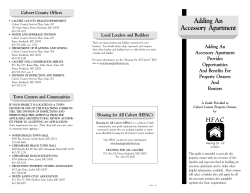 Accessory Apartment Guide