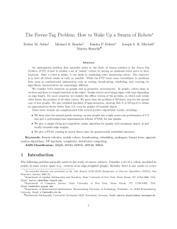 The Freeze-Tag Problem: How to Wake Up a