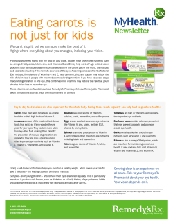 Eating Carrots is Not Just for Kids