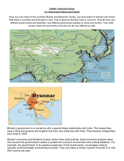 Bhutan`s government is a monarchy with a special - Gilbert-CHSS