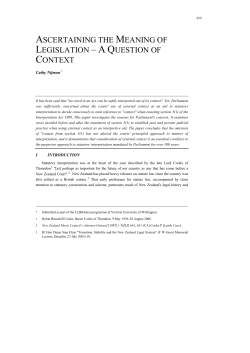 ascertaining the meaning of legislation