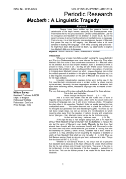 Macbeth - Social Research Foundation