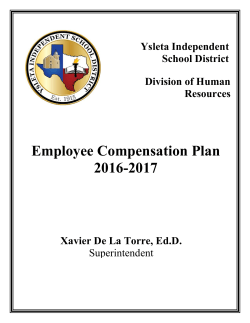 Employee Compensation Plan 2016-2017