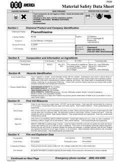 4487 Phenothiazine (English) AAA TCI MSDS A2.0