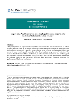 Empowering Neighbors versus Imposing Regulations