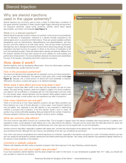 Steroid Injection - Texas Hand Center
