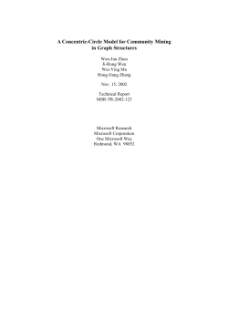 A Concentric-Circle Model for Community Mining in