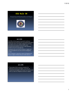 OIG Rule 50 - Illinois Department of Human Services