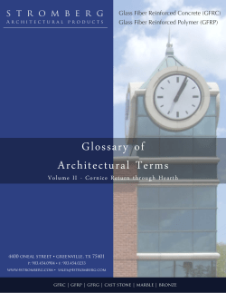 Glossary of Architectural Terms - Stromberg Architectural Products