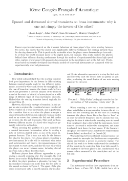Upward and Downward Slurred Transients on Brass Instruments