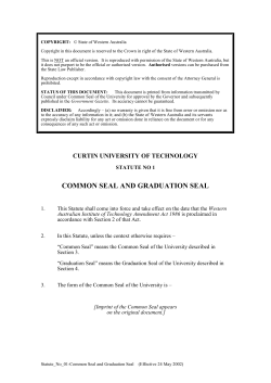 common seal and graduation seal