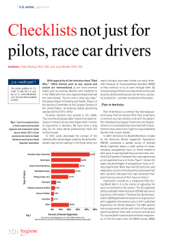 Checklistsnot just for pilots, race car drivers