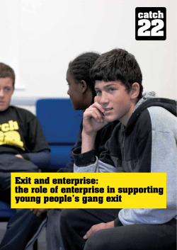 Gang Exit and the Role of Enterprise