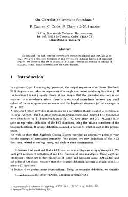 On Correlation-immune functions