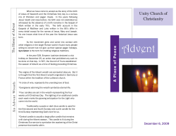 Advent - Unity Church of Christianity