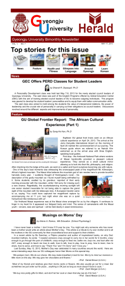 Top stories for this issue