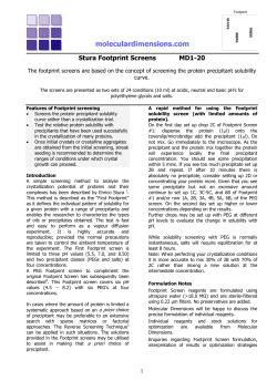 Stura Footprint Screens