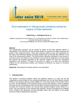 Error estimation in vibroacoustic problems solved by means of finite