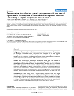 Genome-wide investigation reveals pathogen