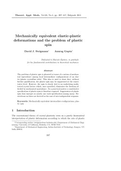 Mechanically equivalent elastic-plastic deformations and