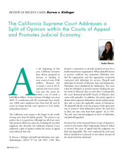 Kurwa v. Kislinger - California Appellate Law Group