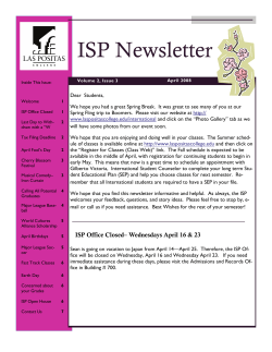 ISP News April 2008 - Las Positas College