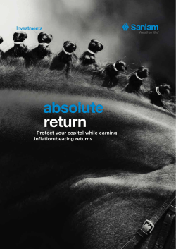 absolute return - Sanlam Investments