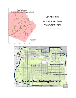 San Antonio`s EASTSIDE PROMISE NEIGHBORHOOD