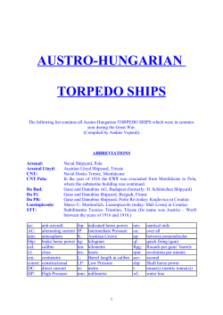 austro-hungarian torpedo ships