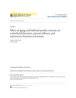 Effect of aging and habitual aerobic exercise on endothelial function