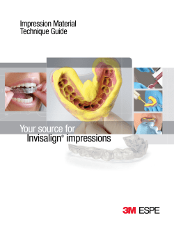 Impression Materials for Invisalign Impressions