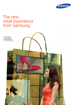 The new retail experience from Samsung