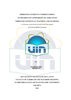 improving student`s understanding on degrees of