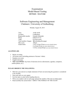 MBT re-exam August 2013
