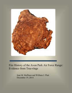 Fire History of Avon Park Air Force Range from Tree Rings