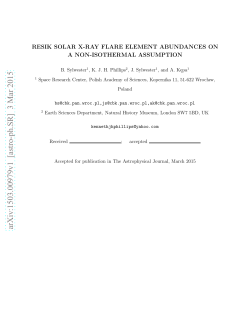 RESIK Solar X-ray flare element abundances on a non