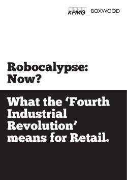 Robocalypse: Now? What the `Fourth Industrial Revolution` means