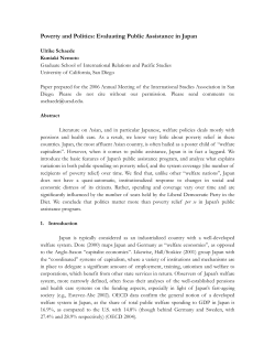Poverty and Politics: Evaluating Public Assistance in