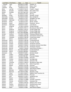 Monthly Report - Genesee Landlords Association
