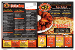 Catering Menu - Chicago Pizza Authority