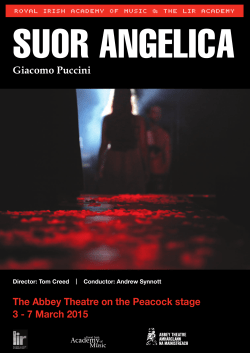 RIAM Suor Angelica Programme 2015 - TARA