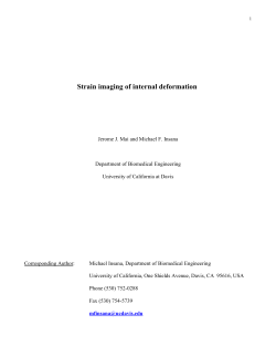 Strain imaging of internal deformation
