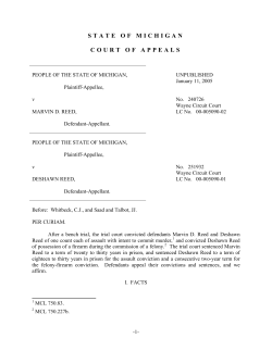 state of michigan court of appeals