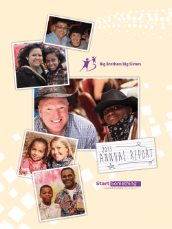 ANNUAL REPORT - Big Brothers Big Sisters of Northeast Indiana