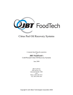 Oil Recovery Manual