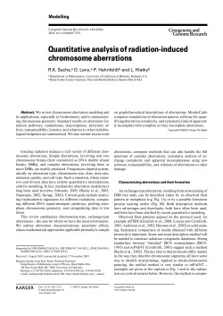 Quantitative analysis of radiation