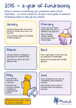 2015 - a year of fundraising