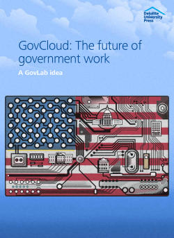 GovCloud: The future of government work